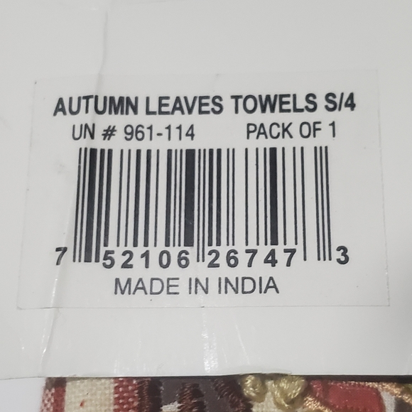 4pk Autum Leaves Towels 961-114 Moda Fabrics - Picture 5 of 5